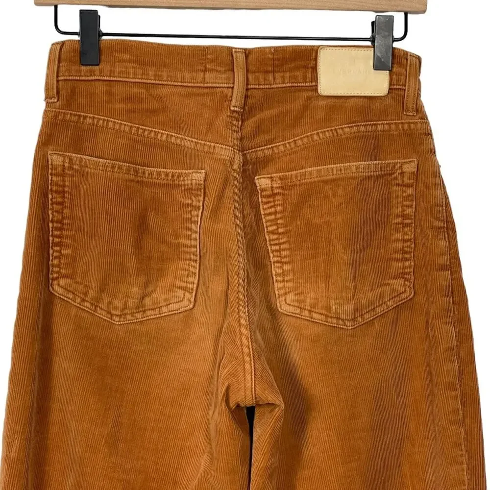 Everlane Baby Cord Cheeky Pants Straight Leg Golden Brown Size 25